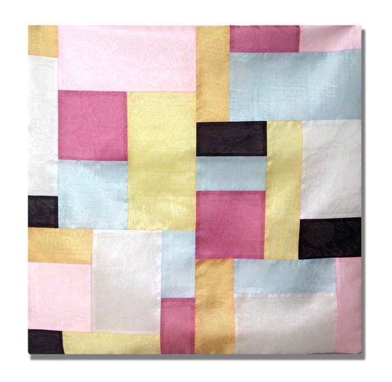Handmade Pure Silk Cushion Pillow Cover Korean Traditional Patchwork Jogakbo Cushion Pillow Cover 20 20 Bojagi Etsy UK