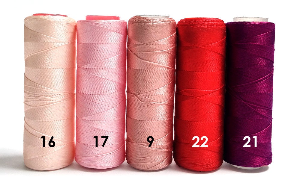 Set of 6 Silk Threads 100 Pure Silk Threads 200 meters 219 YD Etsy