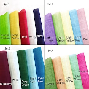 Set mit 5 Ramie-Stoffen Traditionelles koreanisches 100% natürliches Pure Ramie Eco Fabrics Tuch Art von Hanf oder reinem Leinen Bojagi Jogakbo