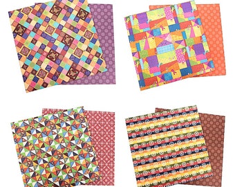 Wrapping Origami Fold Paper 20 sheets of Korean Traditional Pattern Paper Double Sided 10 inch Square