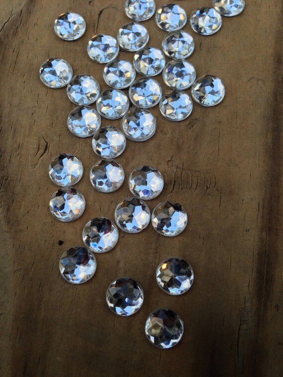 Crystal Rhinestones Round Rhinestones Faceted Rhinestones Etsy