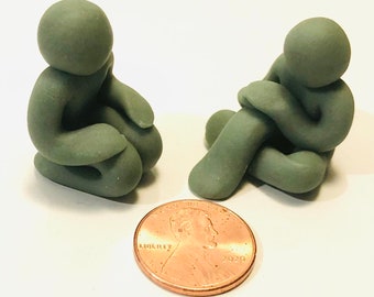 Pyuni People Hand-Crafted Figurines - ‘MINDFULNESS’ Set Of Two