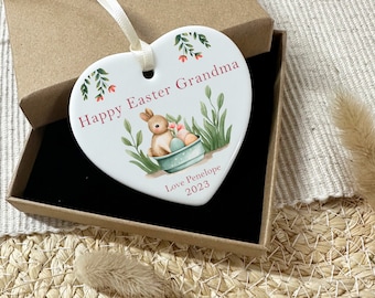 Grandma Easter Gift, Personalised Easter Plaque for Granny, Ceramic Plaque With Gift Box, For New Grandma, Granny, Gran, Great Grandma