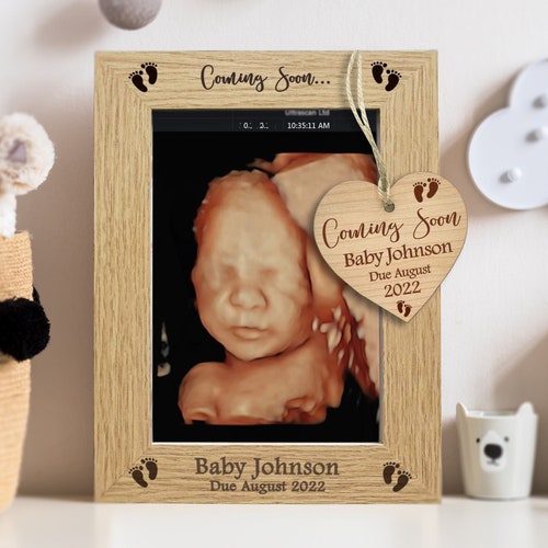 Personalised New Baby Photo Frame Gift Keepsake Birth Grandparents ENGRAVED 5x7 