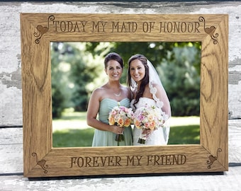 Bridal Party Picture Frame Bride Squad Bride Tribe I Do Crew Maid of Honor Bridesmaid Gift Wedding Party Keepsake Matron of Honor