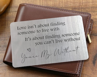 Personalised Gift For Him//Her Quarantine Lock down I Miss You Wallet Card