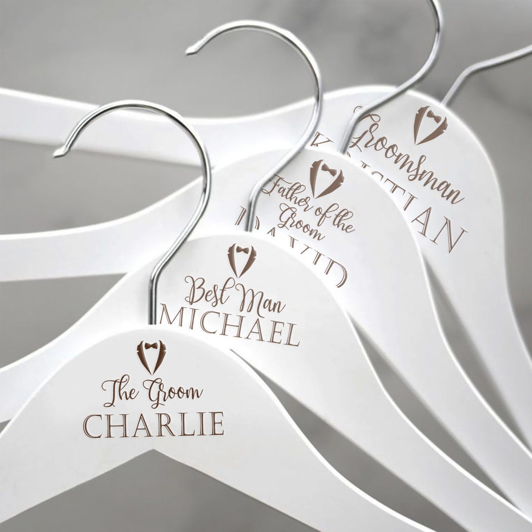 Personalized Groom Hanger Personalised Engraved Coat Hanger Wedding