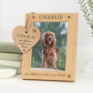 Pet Memorial Photo Frame for Dog Owner, Loss Sympathy Gift Memory Keepsake
