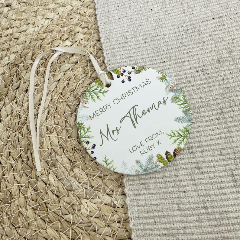 Teacher Christmas Bauble, Teacher Ornament for Xmas Tree, Christmas