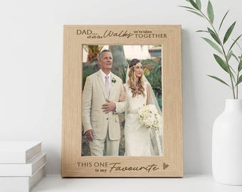Father of the Bride Gift | Dad Wedding Photo Frame