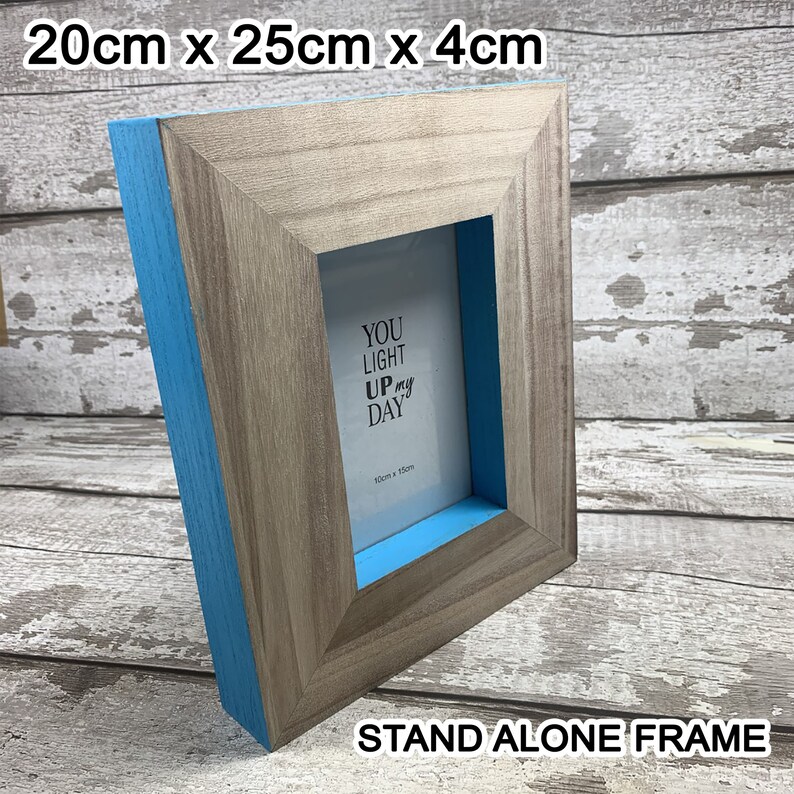 Personalised Leather Gift Engraved Wooden Photo Frame Full Grain Veg Tanned English Leather Wedding Anniversary Gift For Him Custom Name