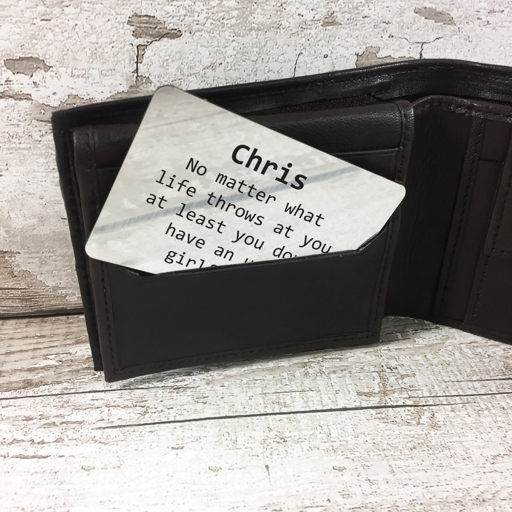 Personalised Men's Wallet Insert Funny Birthday / Etsy