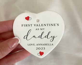 Daddy's First Valentine, Personalised Gift for 1st Valentine's as Daddy 2024