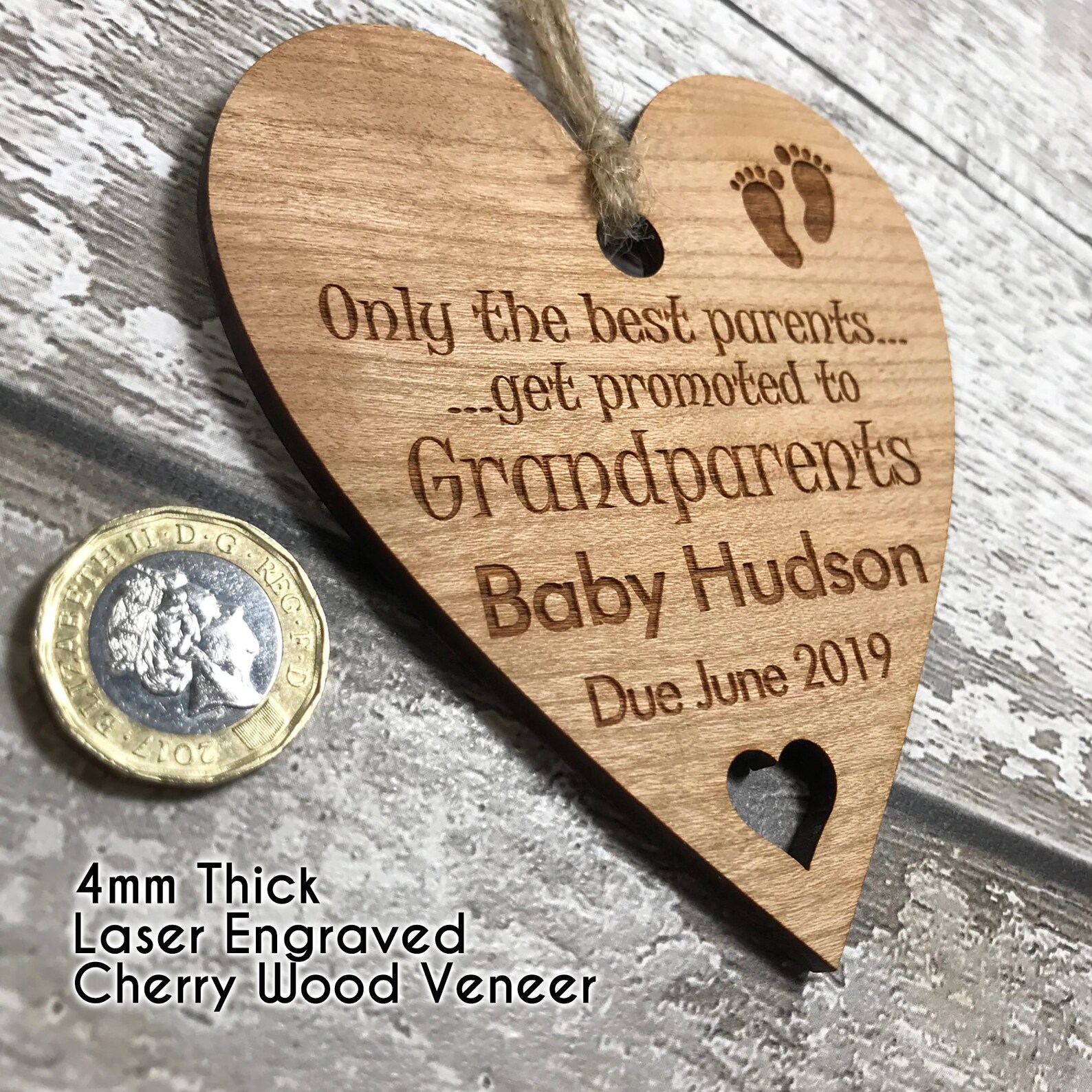 Personalised Baby Scan Photo Frame for Grandparents to Be Etsy UK