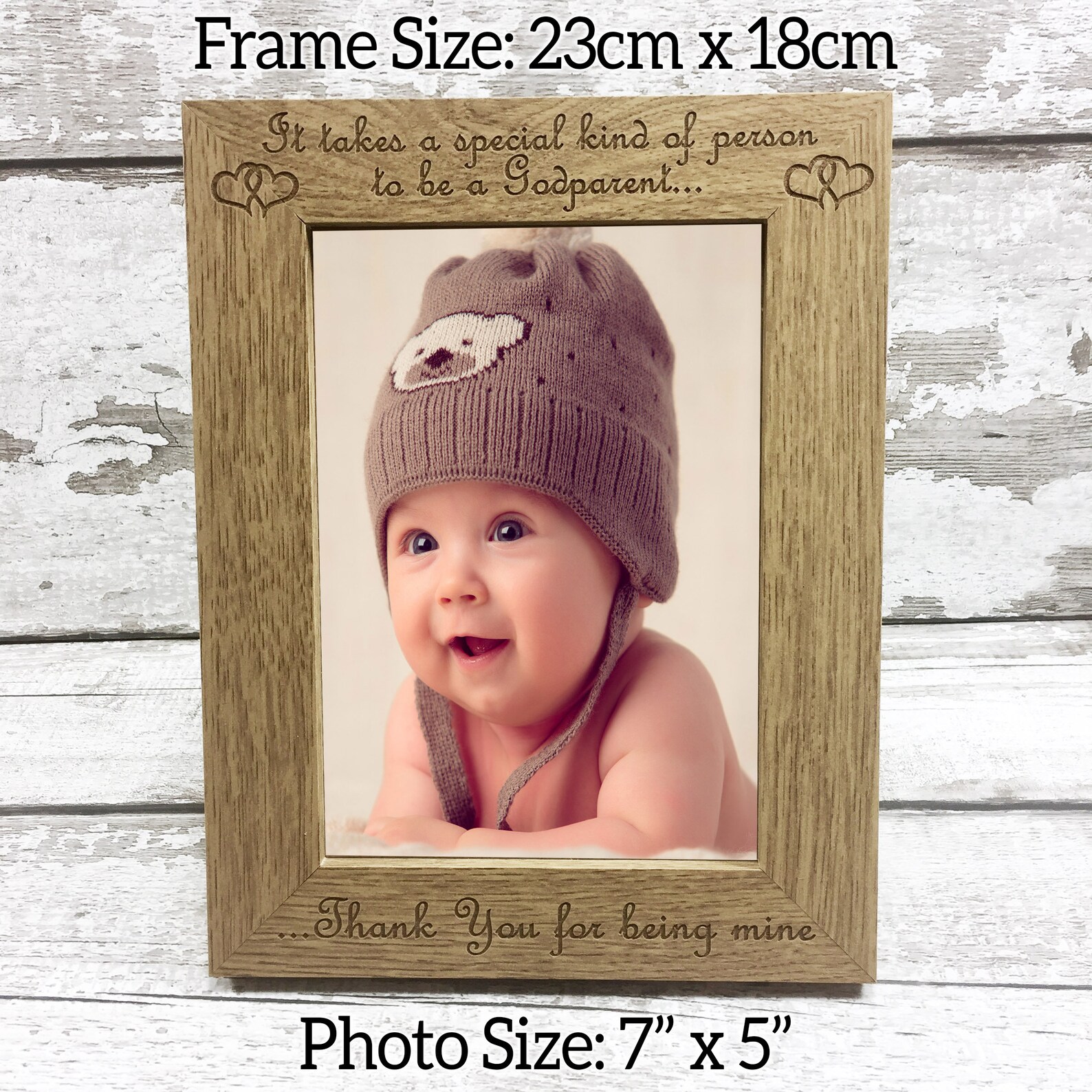 Godparent Photo Frame Gift Idea Engraved Keepsake for Etsy UK