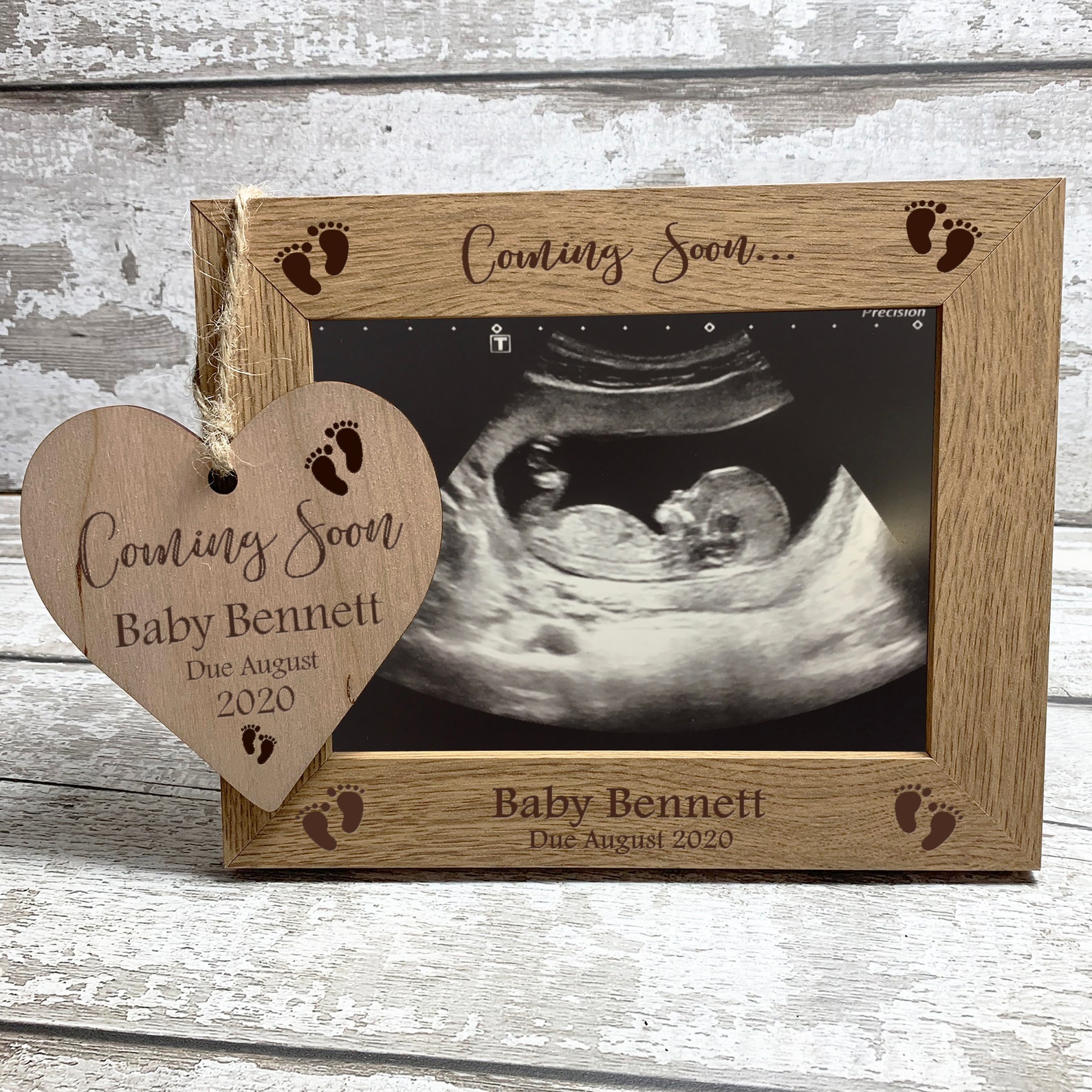 Personalised New Baby Scan Photo Frame & Plaque Keepsake Etsy
