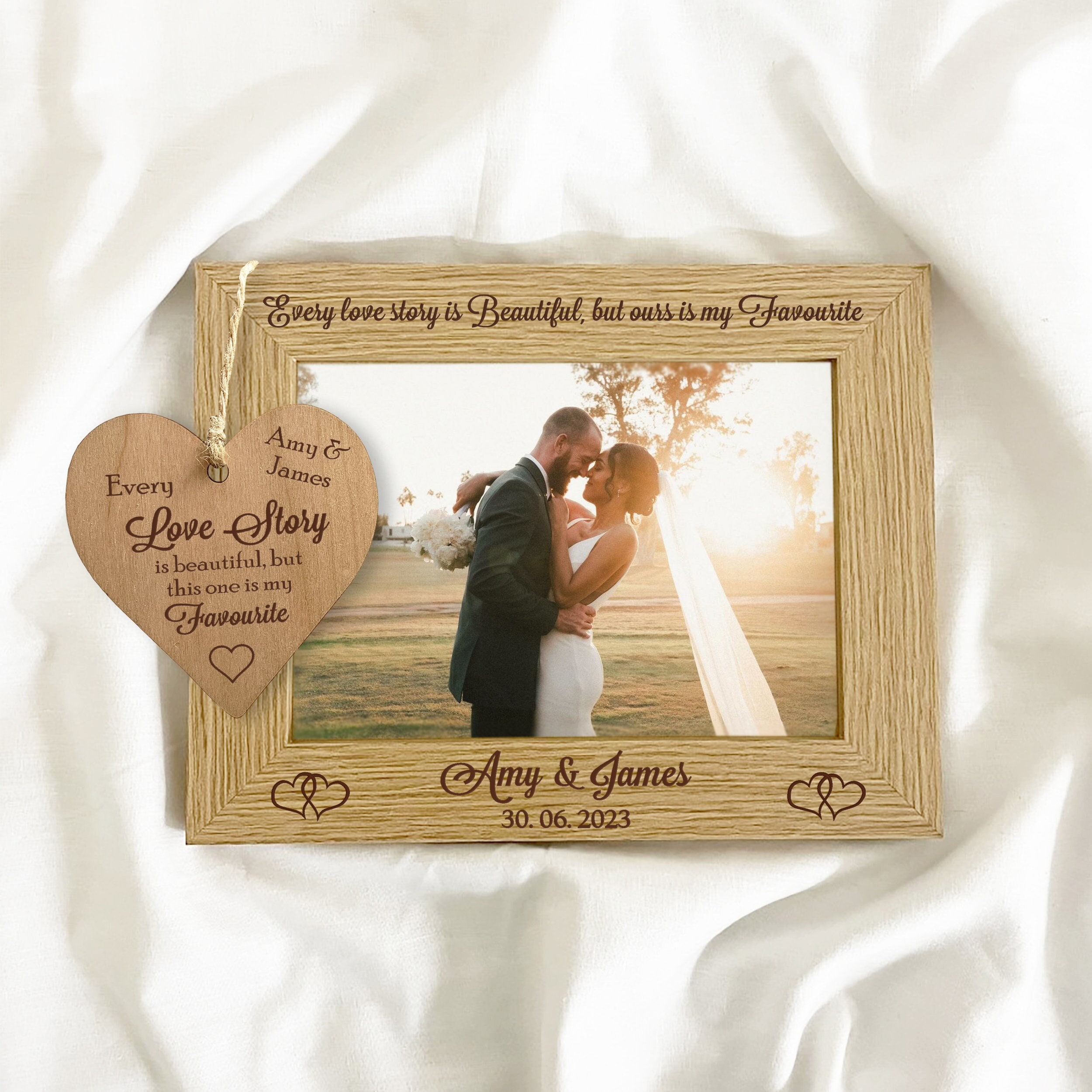 Wedding Gift Engraved Wedding Frame 5x7 Picture Wedding or Etsy Canada