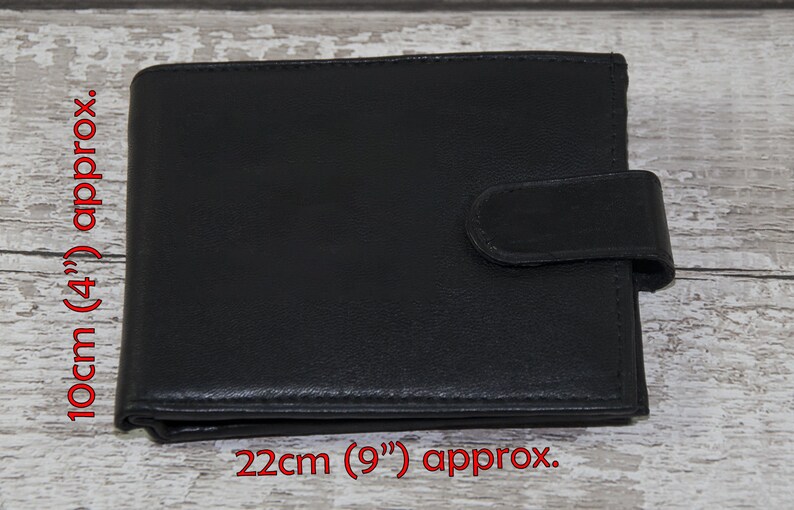 Personalized Mens Leather Wallet Genuine British Leather Etsy UK