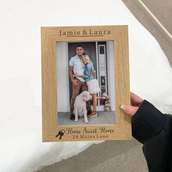 Home Sweet Home Photo Frame Gift Personalised Picture Frame Etsy UK