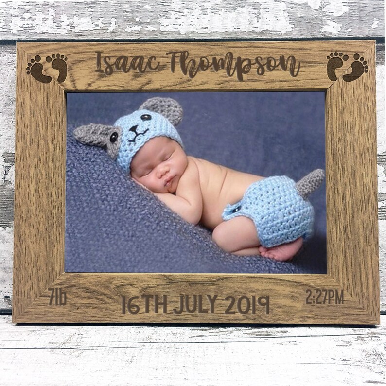 Personalised New Baby Photo Frame New Baby Gift Personalized Etsy