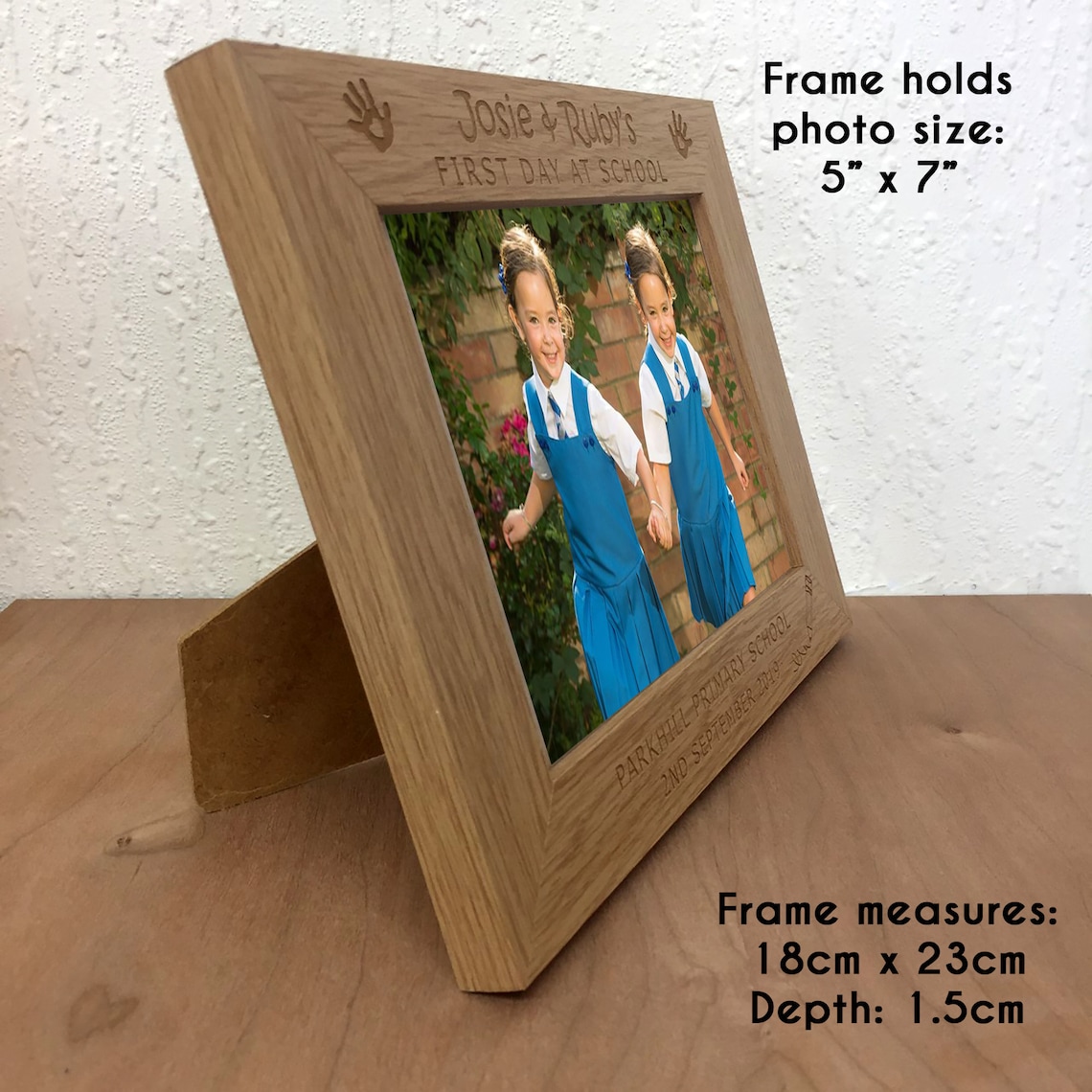 Personalised School Photo Frame Keepsake Engraved Etsy