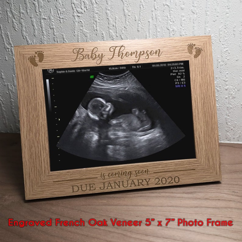 Pregnancy Announcement Engraved Personalized Baby Shower Gift for
