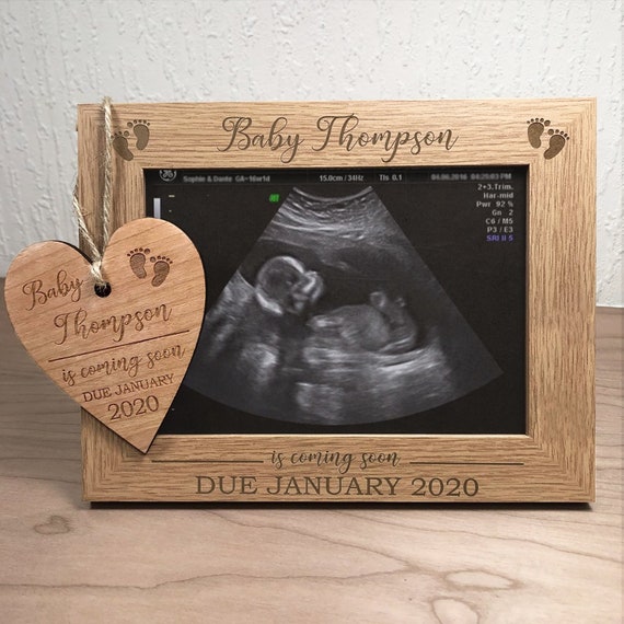 Grandparents Baby Scan Gift Personalised Photo Frame 7x5/'/'!