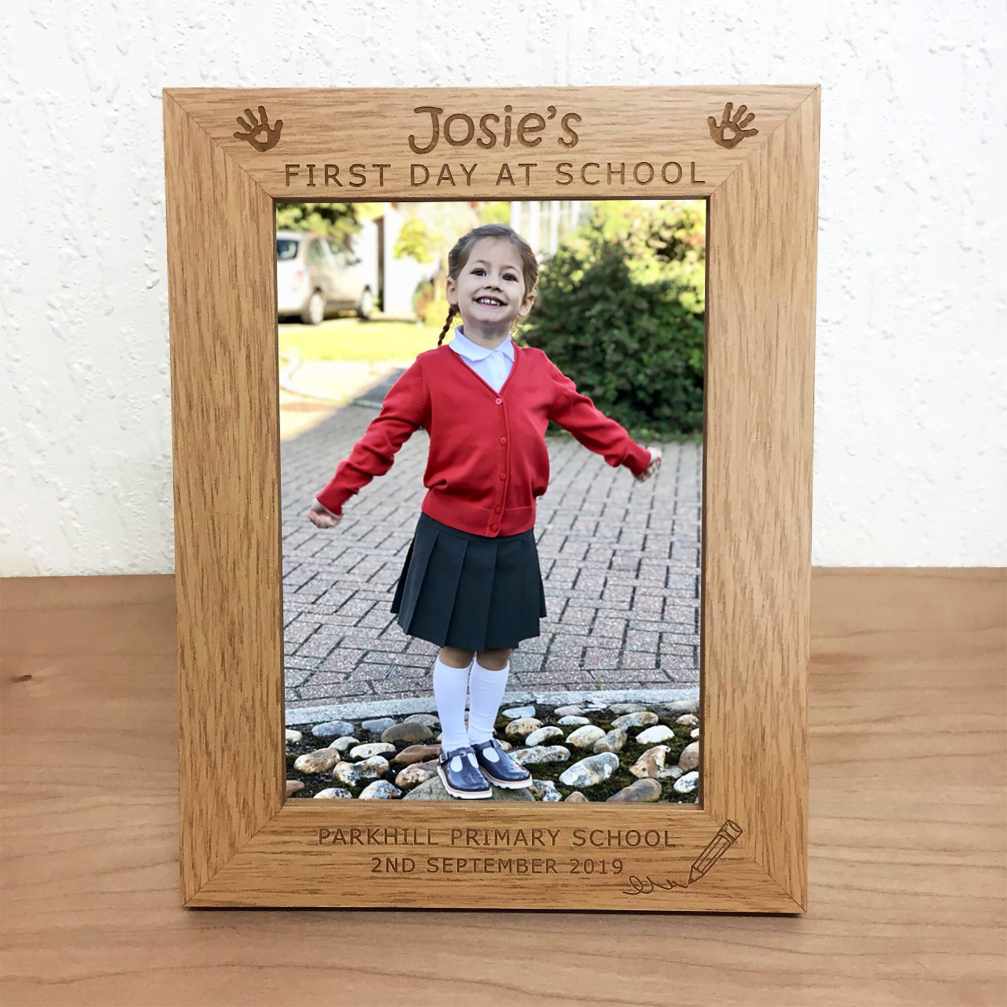 Personalised School Photo Frame Keepsake Engraved Etsy