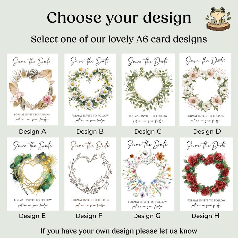 Save The Dates, Save the Date Cards with Wooden Magnets, Eucalyptus Leaf Floral Save The Dates With Envelopes, Personalised For Wedding Bild 5
