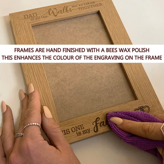 Engagement Photo Frame White Wood 4x6 Photo - Made To Order Custom