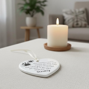 Pet Loss Memorial Plaque, Bereavement Paw Print Keepsake to Remember a ...