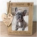 Dog Photo Frame Gift, Personalised Pet Picture Frame for Dog Photo 