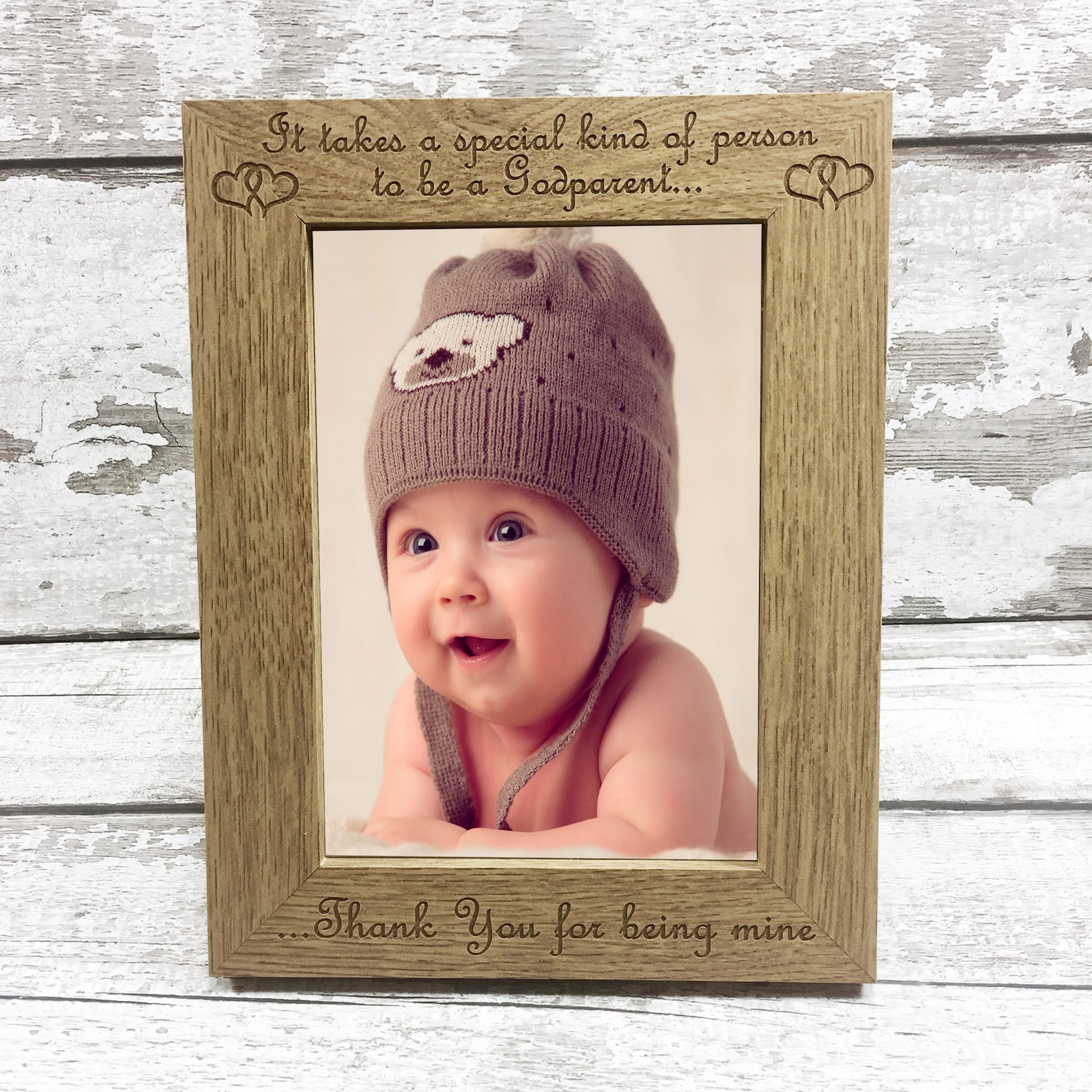 Godparent Photo Frame Gift Idea Engraved Keepsake for Etsy UK
