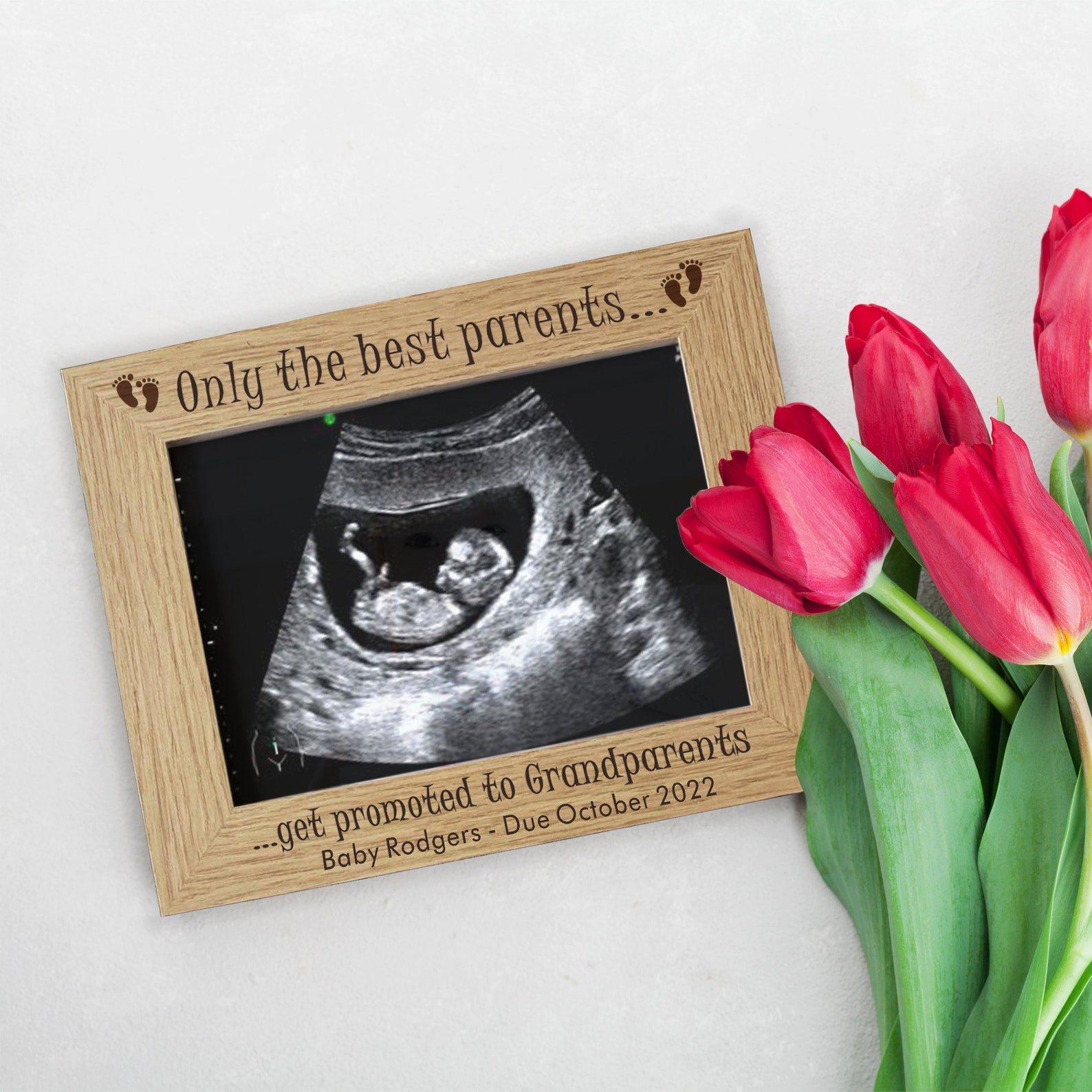 Personalised Baby Scan Photo Frame for Grandparents to Be Etsy UK