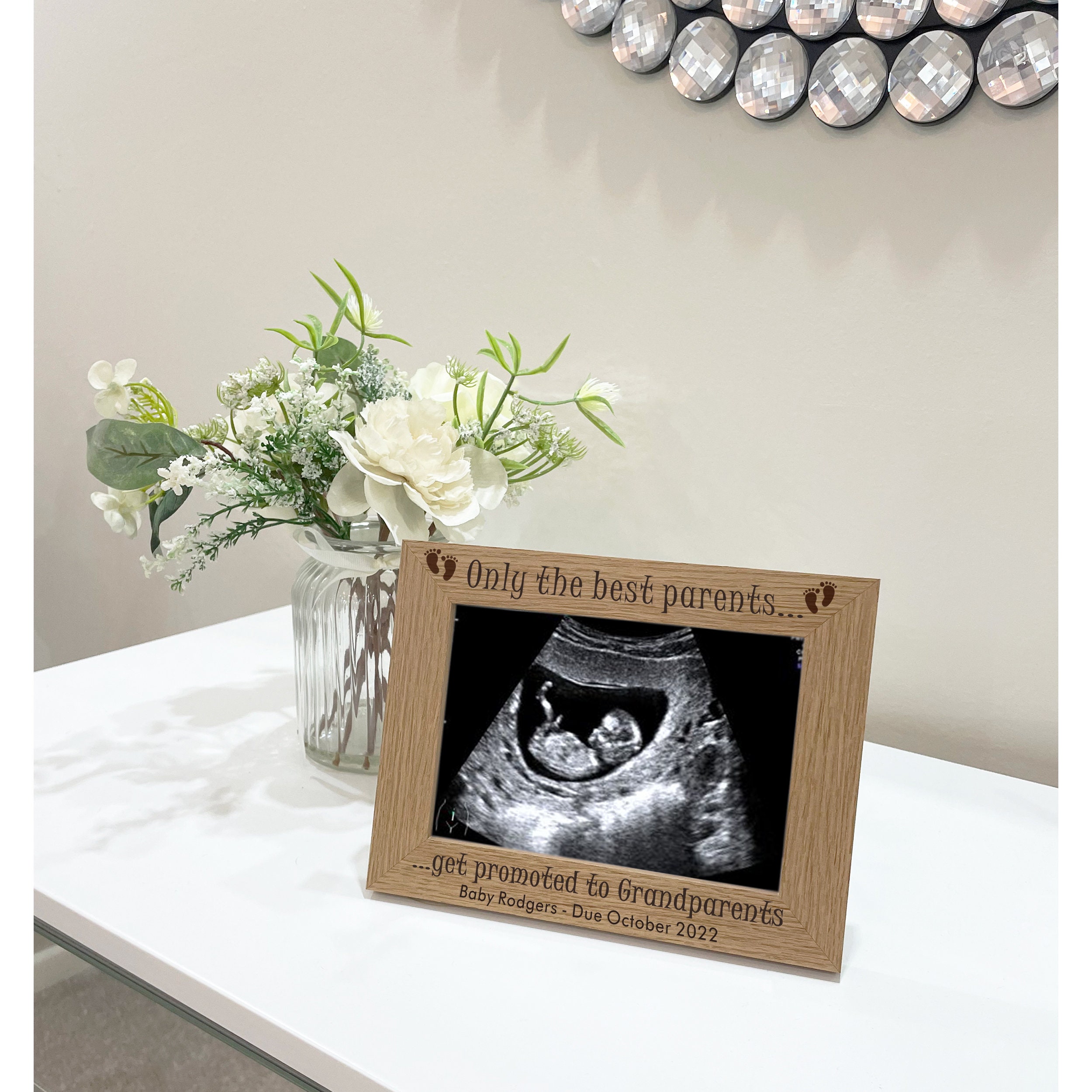 Personalised Baby Scan Photo Frame for Grandparents to Be Etsy UK
