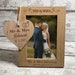 Wedding Photo Frame Gift, Personalised Engraved Picture Frame, Wedding Day Present for Couple