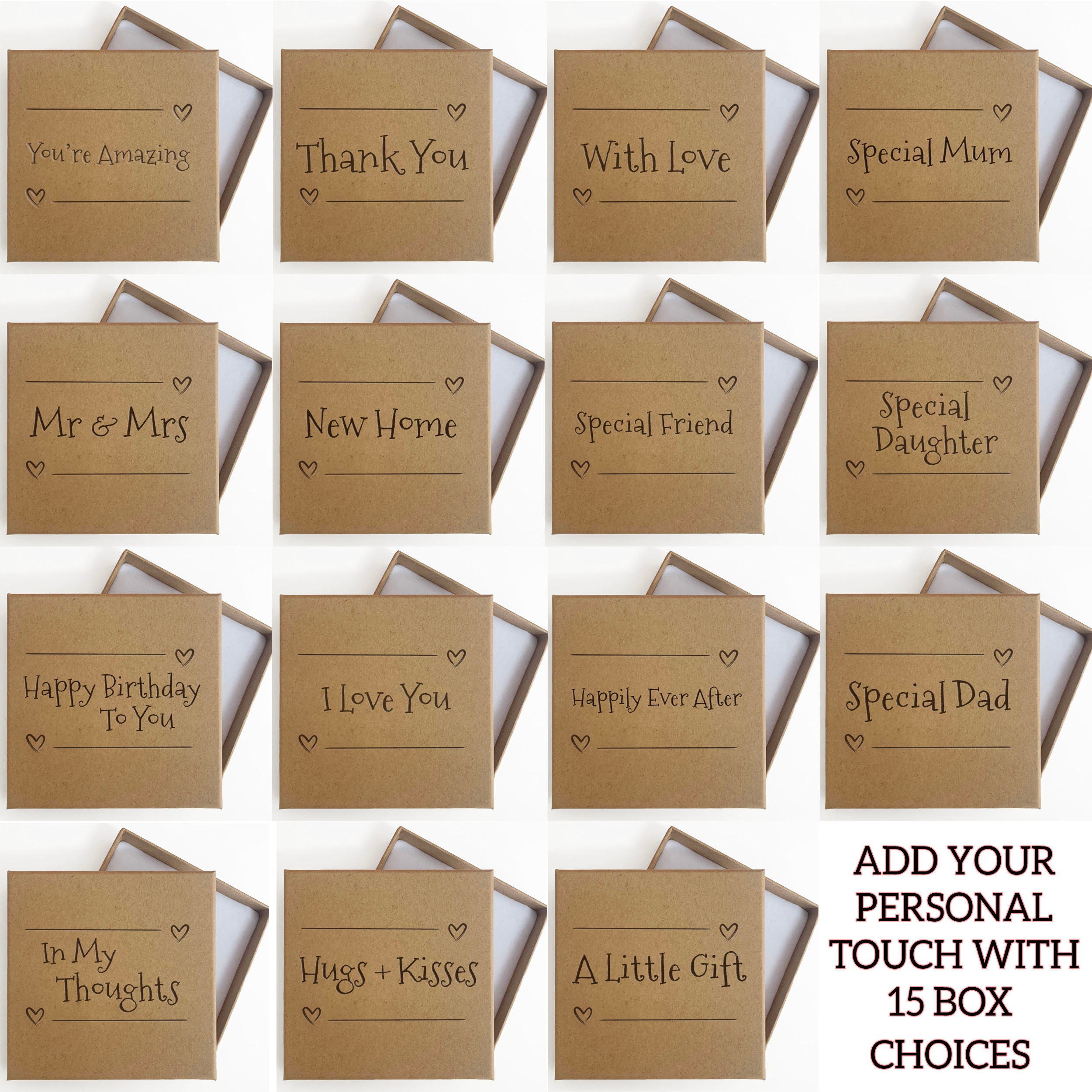 Richolyn Houten harten doos, unieke sentimentele doos met houten harten | Redenen waarom je mijn beste vriend bent, cadeaus voor, beste vriend