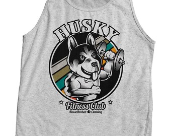 Husky Dog Men's Gym Tank Top