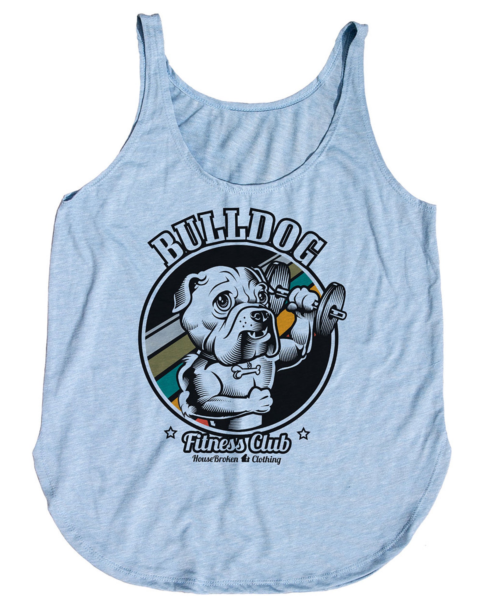 Bulldog Gym Shirt Exercise Workout Tank Top Etsy
