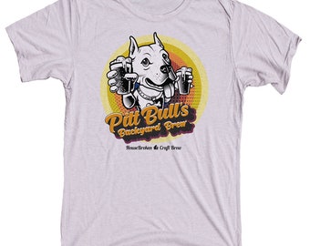 Pitbull Shirt - Craft Beer Dog Drinking Beer Shirt