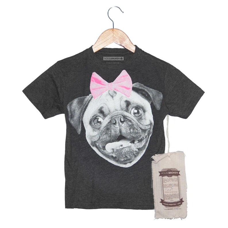 ChildrenToddler T-Shirt in Sizes 2,3,4,56 T -Pug on a Toddler Tee Childrens Pug Shirt Pug Shirt Funny Toddler T-Shirt Kids Dog Shirt