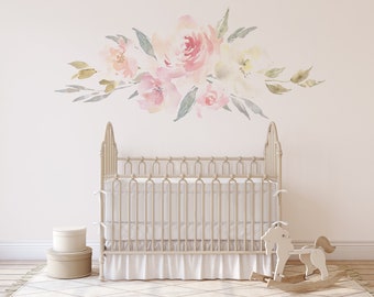 floral wall decor nursery
