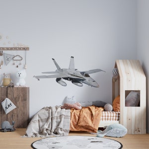 F/A-18 Hornet Blue Angels Wall Decal Military Airplanes Maverick Navy US Marines Airplane Fighter