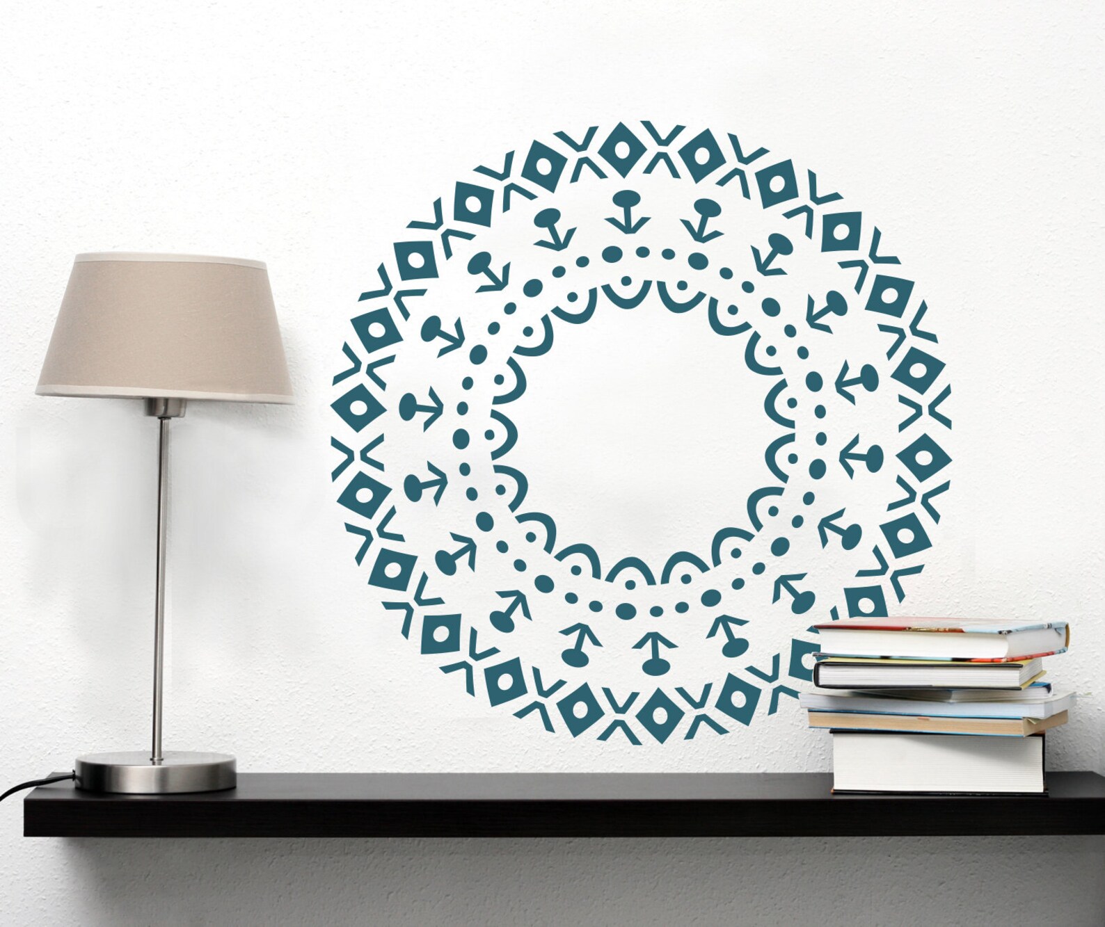 Ceiling Medallion DECAL Tribal Modern Aztec 04 Ethnic Decor Etsy