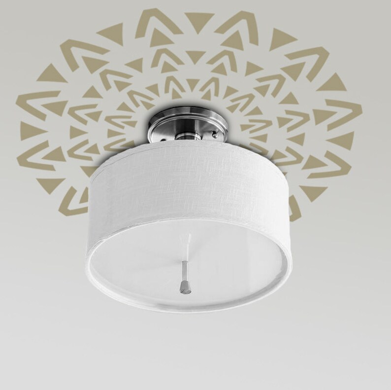 Ceiling Medallion DECAL Tribal Modern Aztec 01 Ethnic Decor Etsy