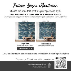 Bedroom Wallpaper, Coastal Wallpaper, Blue Wallpaper 0341-78 image 3