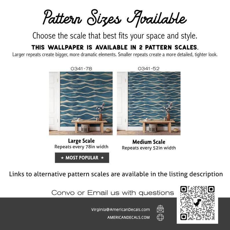 Bedroom Wallpaper, Coastal Wallpaper, Blue Wallpaper 0341-78 image 3