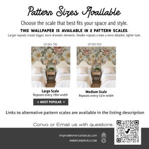Vintage Botanical Baby Room Wallpaper, Removable Peel Stick Fabric, Floral Wallpaper for Board and Batten Walls CAMILA 0130-52 image 7