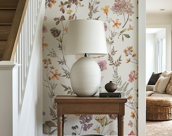 Cottage Wallpaper, French Country, Flower Wallpaper 0388-78