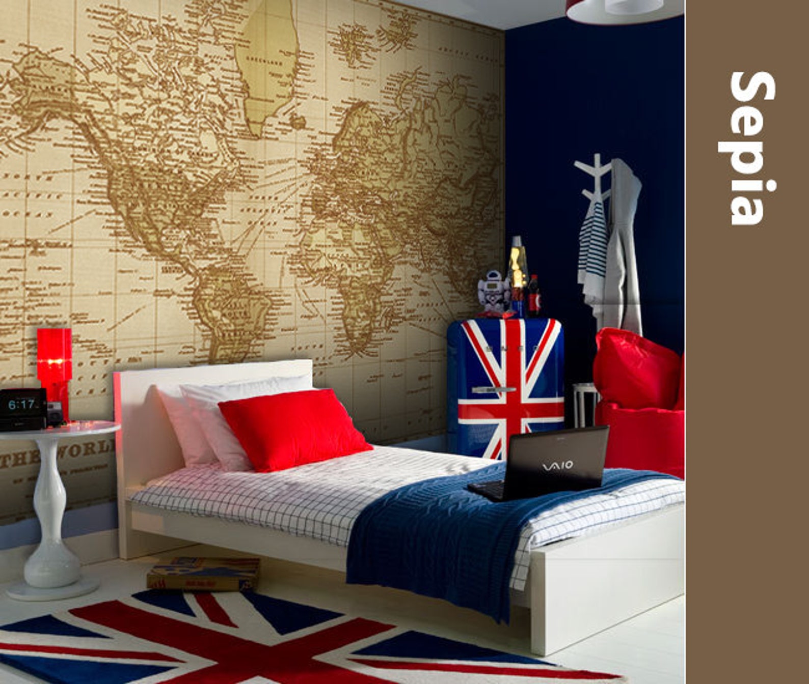 WORLD MAP Atlas Wall Decal Poster Mural Decal Sticker Wall Etsy